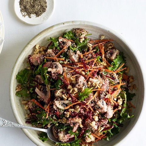 Marinated Mushroom & Super Grain Salad