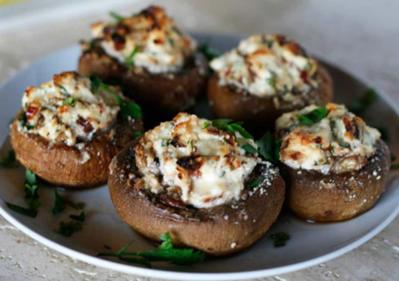 Basic stuffed mushrooms